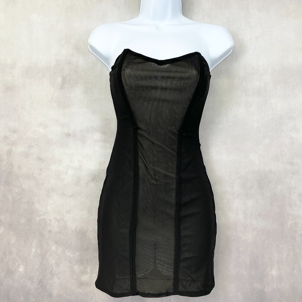 Princess Polly Womens Dress Size US 0 Mesh Bodycon Festival Club Party Volup LBD